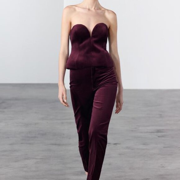 ZARA VELVET CORSET - Picture 8 of 8